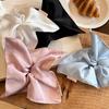 "High-Quality Silk Hairband: Elegant Solid Color, Silky Finish, High Elasticity, Versatile Square Scarf Design for Women"