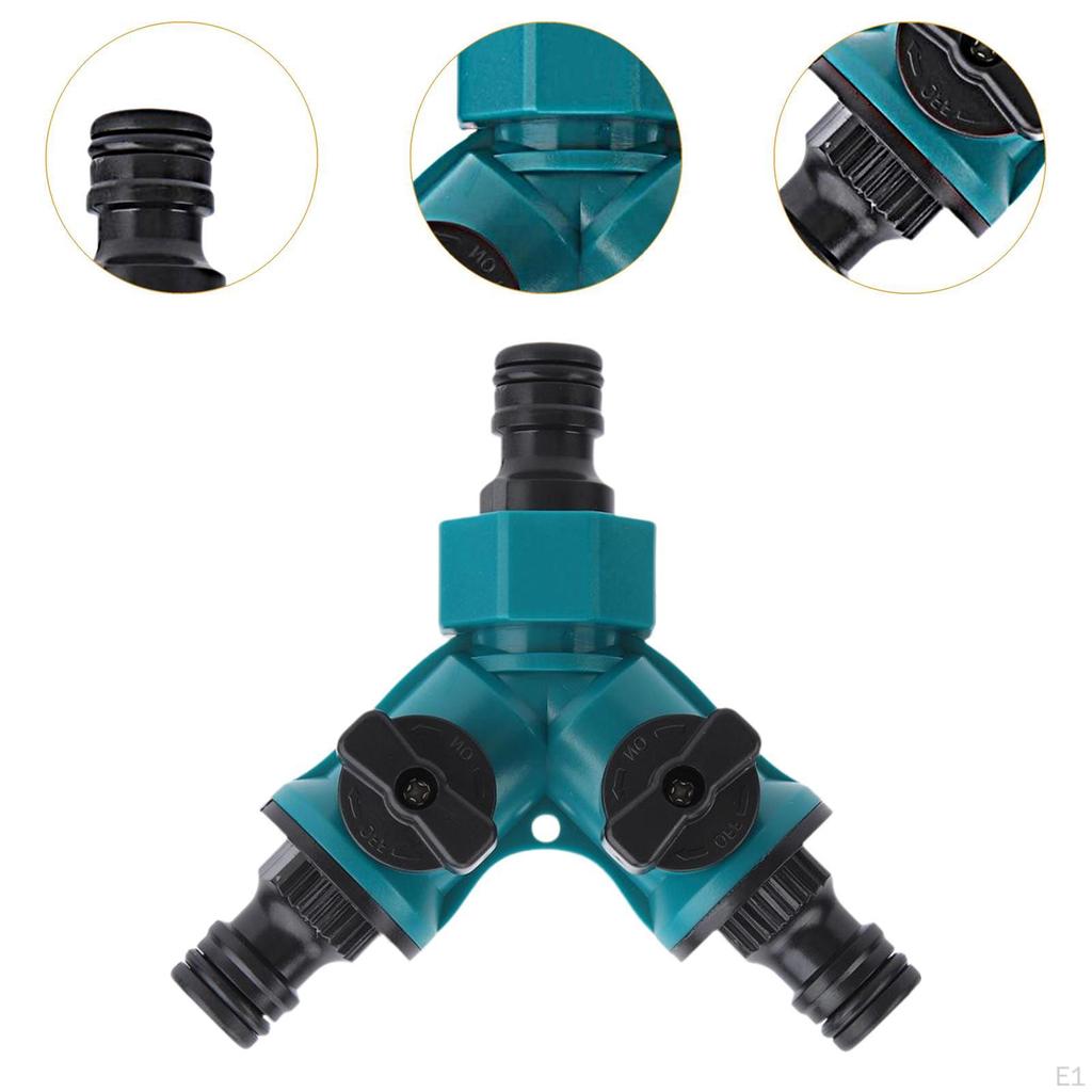 3-ходовой разветвитель шланга, разветвитель крана Y 2-клапанный садовый соединитель с