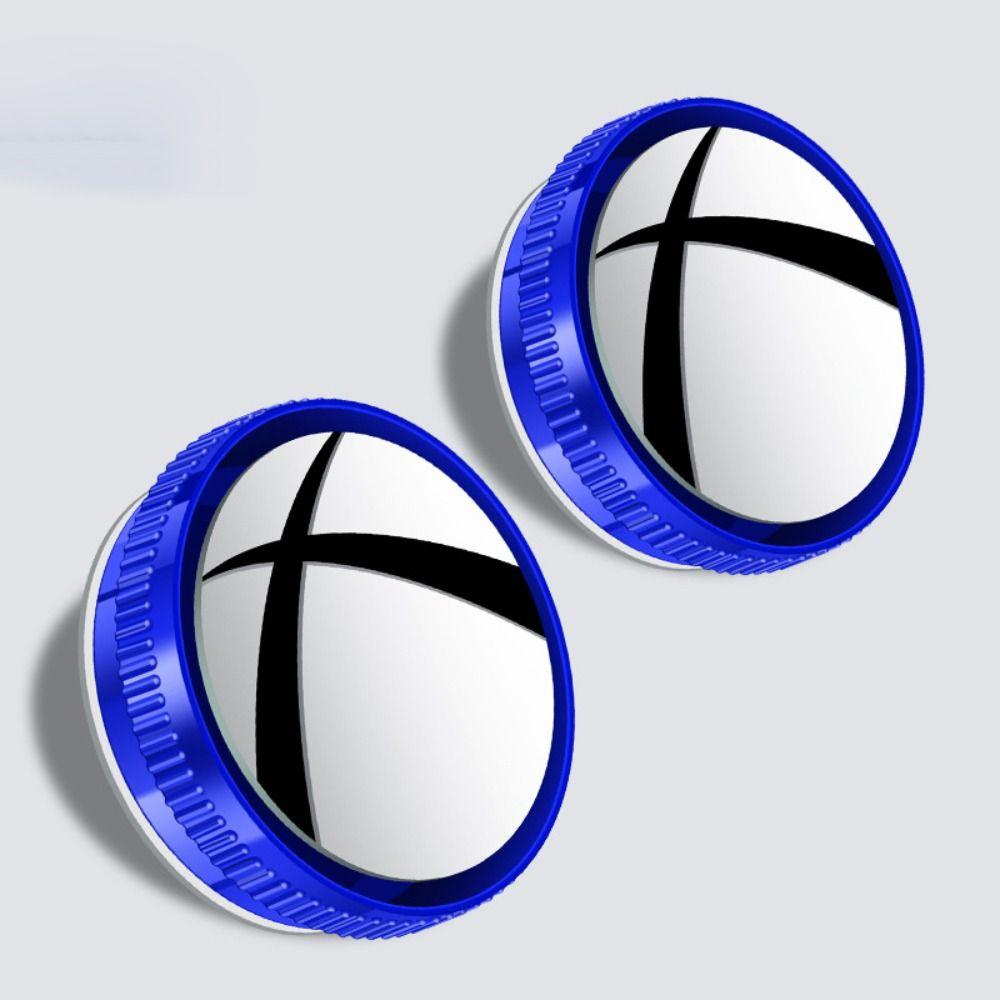 2pcs Suction Cup Car Blind Spot Mirrors 360 Adjustable Small Round Mirror