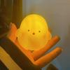 Ночник Очаровательный внешний вид Перезаряжаемый Мягкое освещение Без мерцания Защита глаз Декоративный Виниловый Мультяшный Цыпленок Светодиодная Прикроватная лампа для комнаты