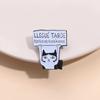 Funny Spanish Cat Enamel Pin Llegue Tarde Porque No Queria Venir Brooches Lapel Backpack Badge Punk Gothic Jewelry Gifts For Kid