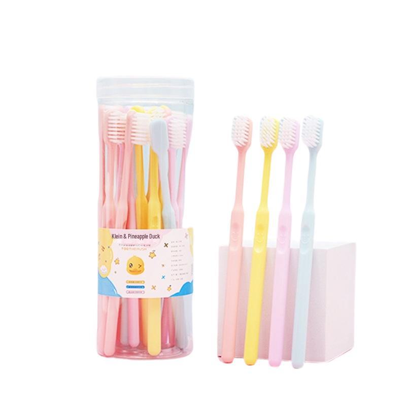 Набор зубных щеток Candy Color Soft Bristle, 30 предметов - для взрослых, очень тонкие щетинки, дизайн Macaron