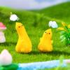 Микро-ландшафтное украшение Милая и изменчивая желтая кукла-утка Декоративные аксессуары своими руками Украшение для рабочего стола автомобиля