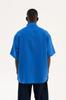 Machinist Men's Oversized Basic Cotton Shirt – Blue (Sax) S