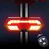 New Bicycle Brake Remote Control Turn Signal USB Charging Highlights 40LED with Horn Night Riding Warning Rear Taillight