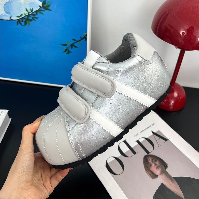 Липучка уродливые милые ракушечные носки немецкие тренировочные хлебные туфли 2025 новые универсальные с увеличением внутренней высоты повседневные спортивные кеды на платформе женская обувь