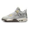 Детские кроссовки Air Jordan 4 Retro SE Craft GS Photon Dust серые бледно-ванильные с белым DV2262-021