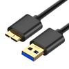 Universal External Hard Drive Super Speed Data Cable HDD Cord USB 3.0 Type-A To Micro B