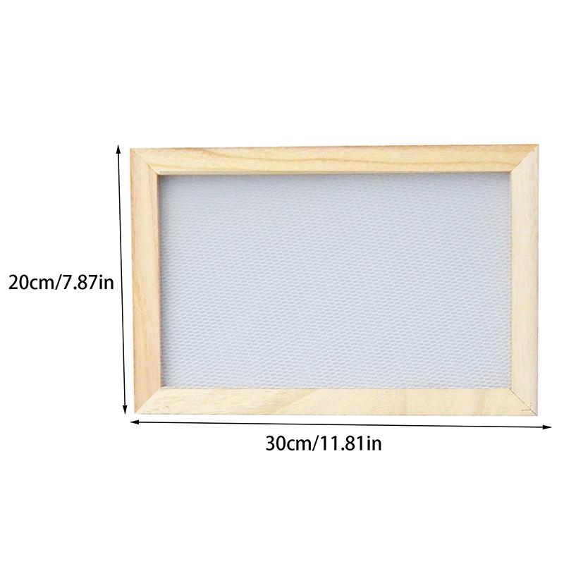 Paper Making Frame Screen Diy Wood Paper Making Papermaking Mould Crafts Handcraft Paper Recycling Tool Wooden Multi-Size
