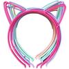 12pcs/set Girls Cat Ear Headbands Matte Cat Ears Headband Plastic Teeth Hairbands Family Decoration Party Hair Accessories