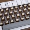 YUNZII Cocoa Cream V2 Pre-Lubed 5-Pin Early Bottoming Linear Switch for Hot Swappable Mechanical Gaming Keyboard, 35Pcs/Pack