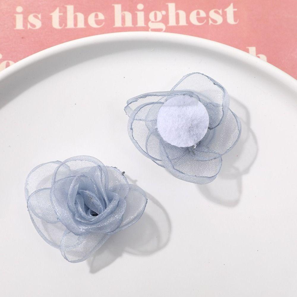 5 pcs Weaving Mesh Hair Clip Accessory Handmade Clothing Accessories New Earring Material