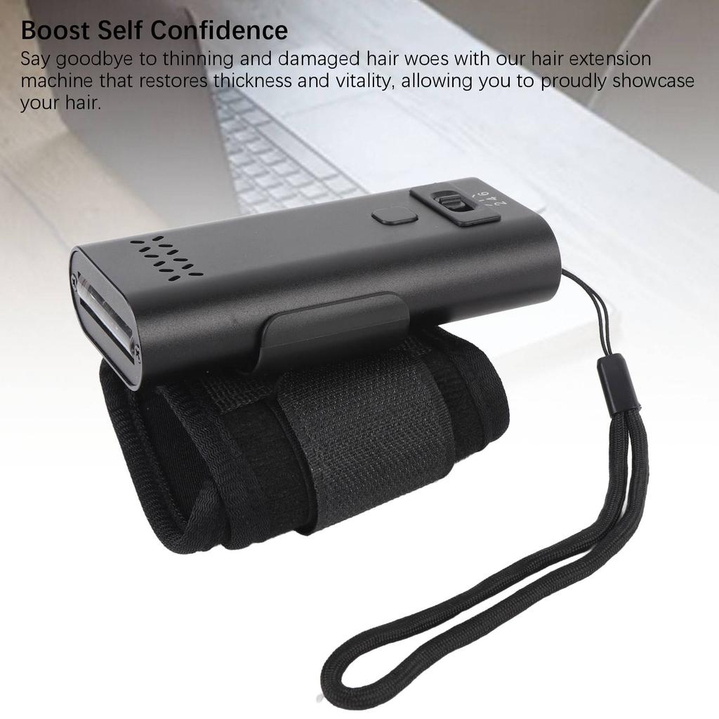 Светодиодная лампа для наращивания волос Портативная лампа для быстрого отверждения наращенных волос с перезаряжаемой батареей 3000 мАч Светодиодные бусины 395 нм для