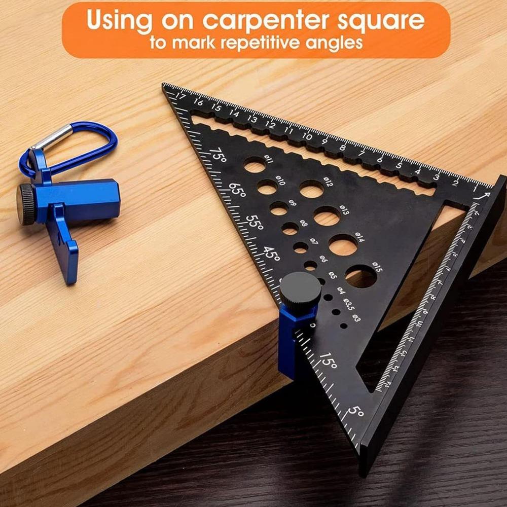 Aluminum Alloy Stair Gauge Non Slip Stair Rafter Gauge Clamp Framing Square Applications