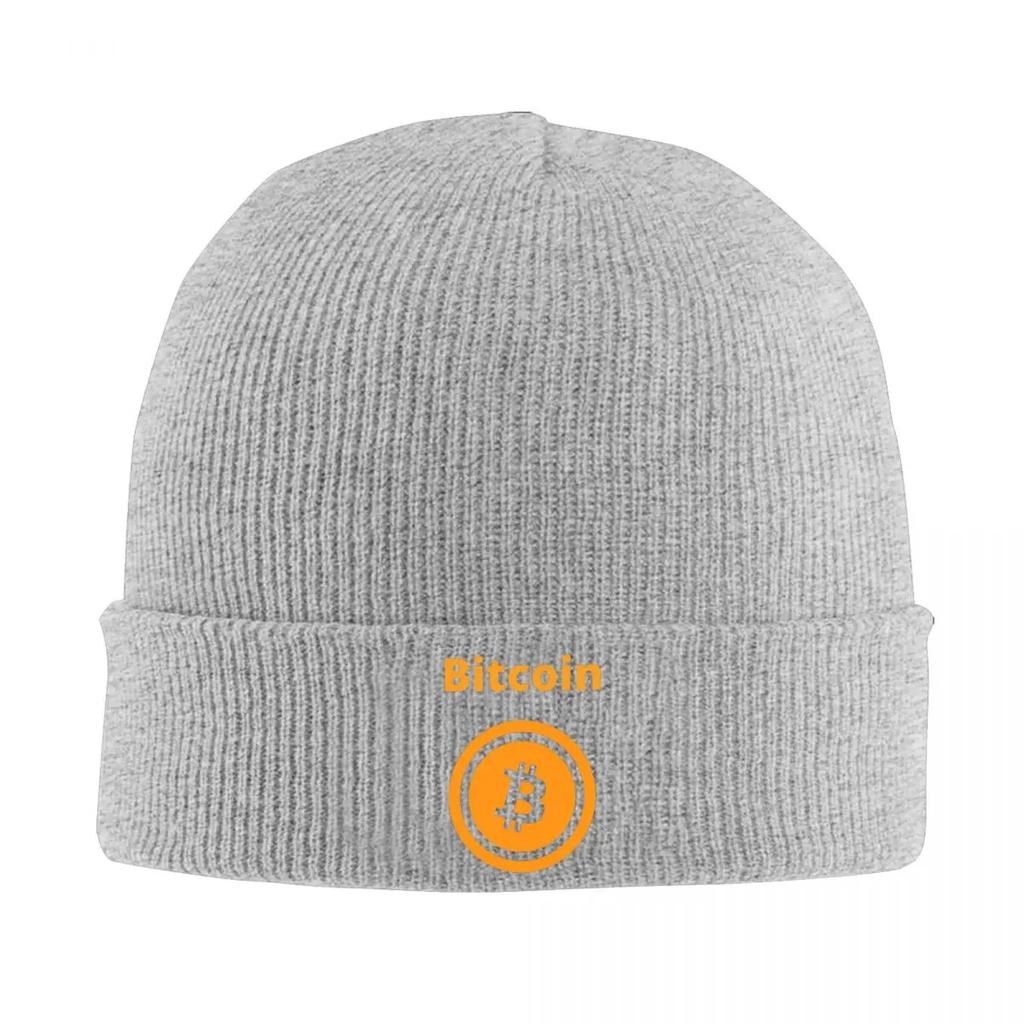 Биткоин BTC Криптовалюта Теплая вязаная шапка Модная шапка-бини Осень Зима Уличные шапки-бини для унисекс взрослых