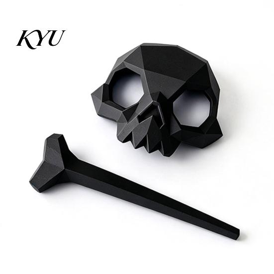 Крутые Аксессуары для Костюма Череп Шпилька для Волос, 3D Печатная Готическая Костяная Заколка-Слайдер, Ежедневные Булавки для Женщин, Жуткая Темная Булавка Хэллоуин Косплей