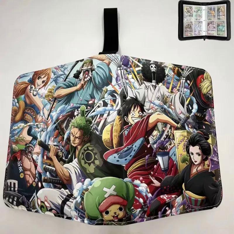 2x2 900pcs Cards Holder Anime Luffy ACE Zoro Game Binder Card Holder Zipper Album Book Capacity R SR TGR GP Collectibles Folder Kids