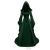 Women's Medieval Cosplay Wedding Dress with Hooded Design - 4 Colors Available