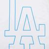 MLB Los Angeles Dodgers Large Logo Printed Letter Round Neck Casual Sports Short Sleeve T-Shirt Unisex T-Shirt White 31TSU1031-07W