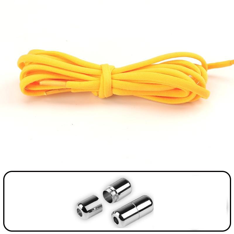 Шнурки унисекс для кроссовок, полукруглые шнурки для детей и взрослых без завязок, быстрые ленивые шнурки с металлическим замком
