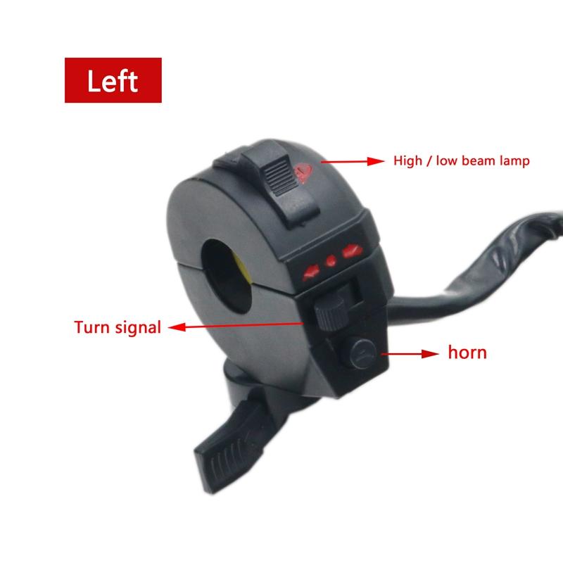 LMoDri 7/8 "22 мм мотоцикл ATV руль левый и правый боковой переключатель управления дальним/ближним светом указатель поворота рожок