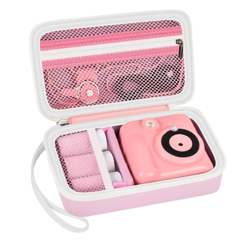 Waterproof Shockproof EVA Kids Camera Case with Wrist Strap for Print Cameras Accessories Storage and Travel