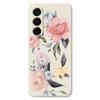 For Samsung Galaxy A17 5G Case Big Flowers Pattern Printing Straight Edge TPU Phone Back Cover