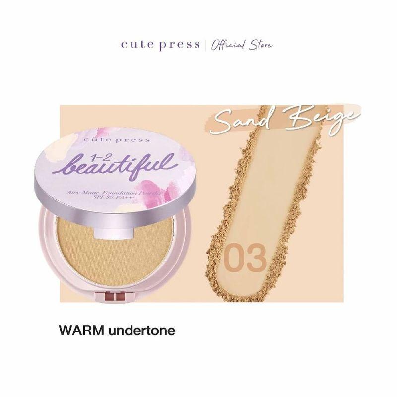 Cute Press - Воздушная матовая пудра-основа SPF 30 PA +++