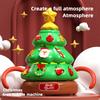 Christmas Tree Light Music Bubble Machine Children's Toy Rotating Light DIY Sticker 100ml