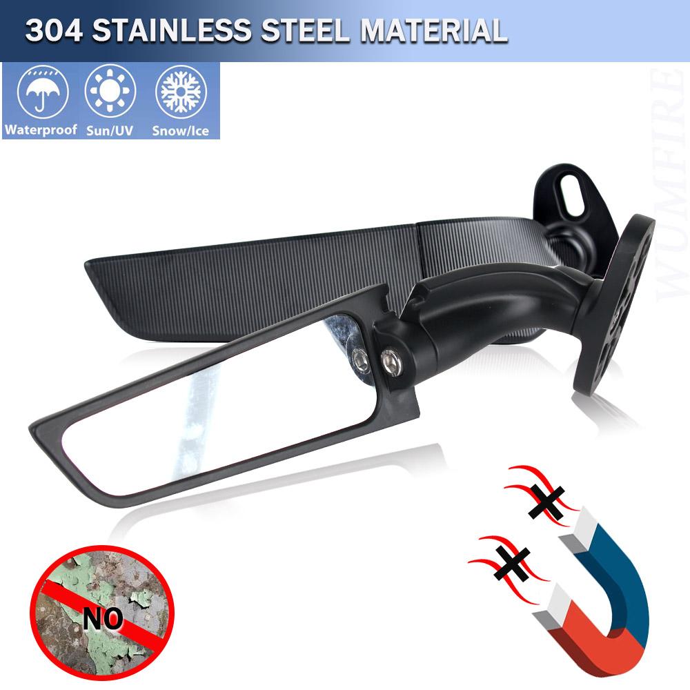 Крыльевые зеркала для мотоцикла, регулируемое вращающееся боковое зеркало заднего вида для BMW S1000RR 2009-2018 YAMAHA YZF R1 R125 R15 Honda