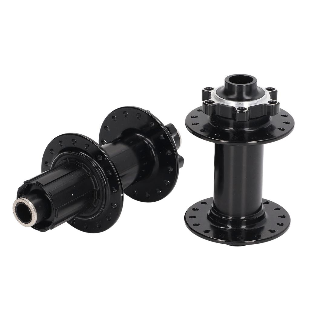 2 шт. Велосипедные втулки Черный Алюминиевый сплав 32 отверстия Передняя Задняя Велосипедные дисковые втулки 4 подшипника для горного велоспорта