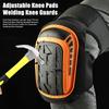 1 Pair Construction Knee Pads Heavy Duty Thick Foam Adjustable Strap Non-slip Professional Outdoor Gardening Work Roofing Flooring Knee Guards