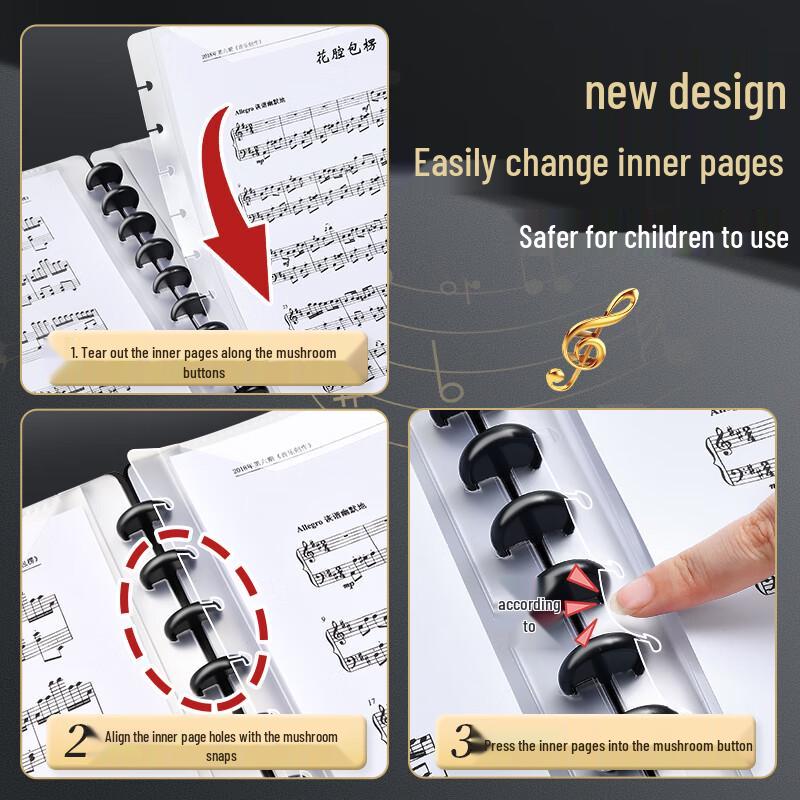 Shuxing A4 Loose-Leaf Music Score Folder