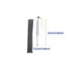 Walking Stick for Blind Titanium Alloy Shockproof Anti Slip with Storage Bag 7 Section 1.25m