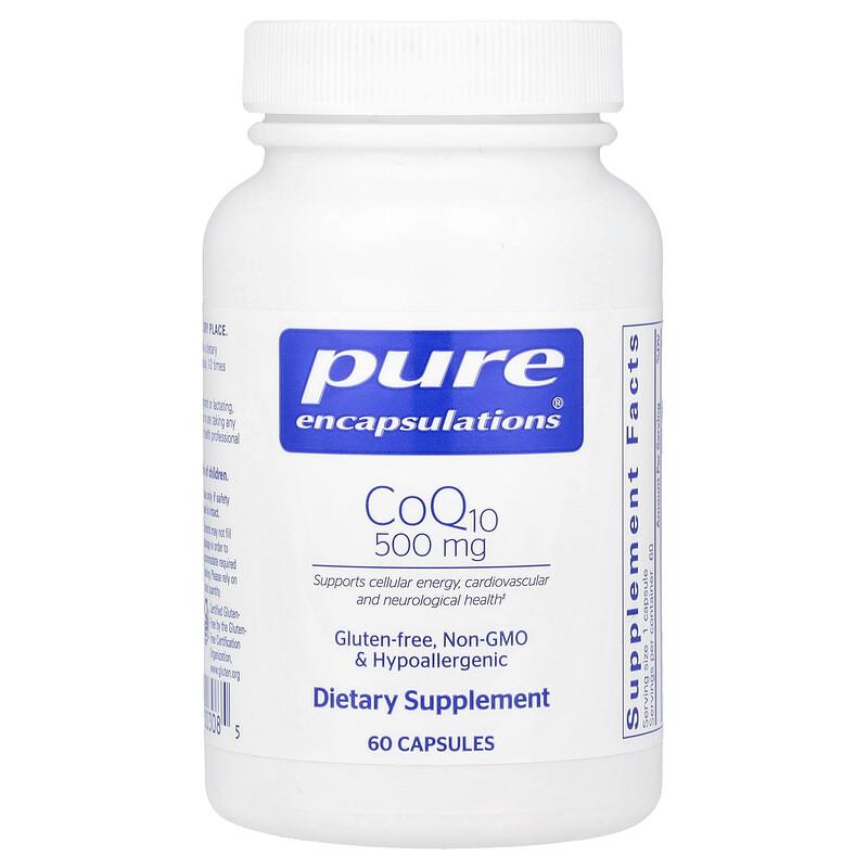 CoQ10, 500 mg, 60 Capsules