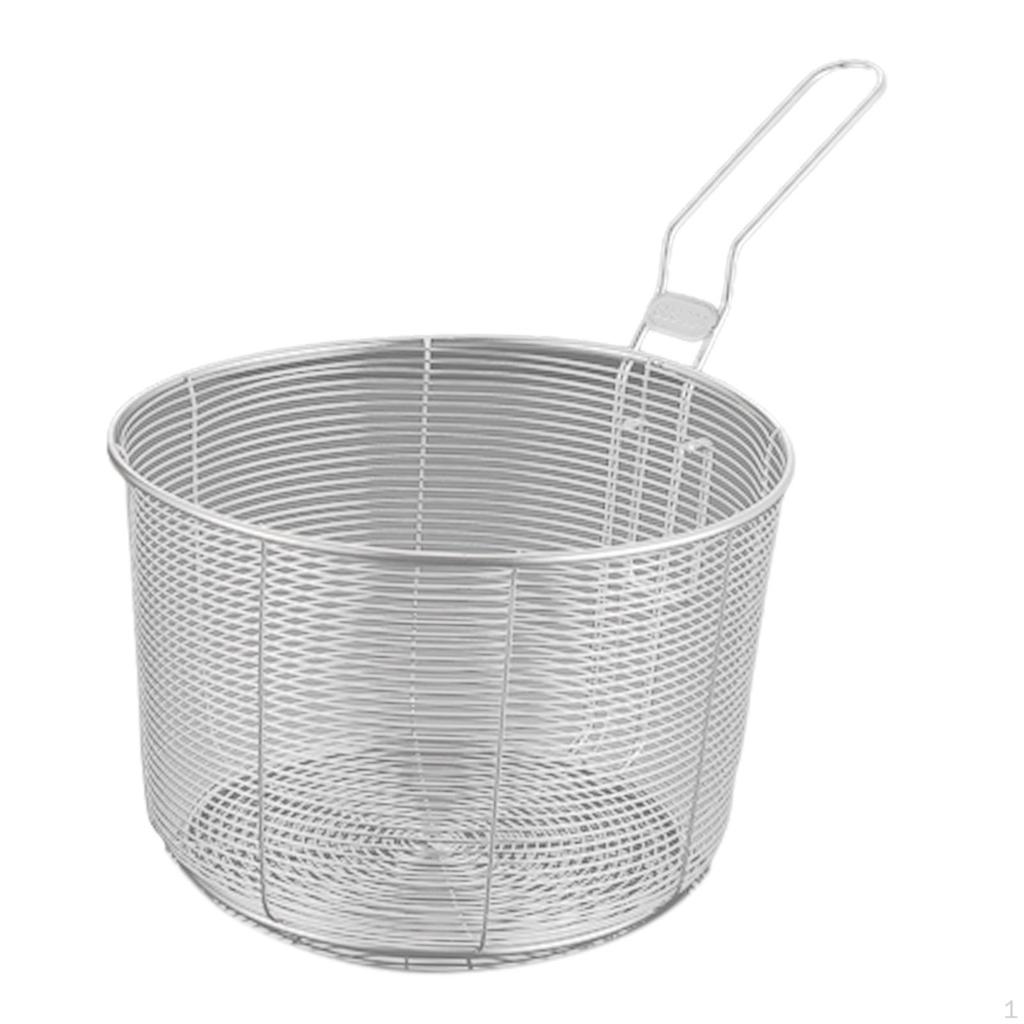 Deep Fryer Basket with Handle, for French Fries, Mini Basket, Sieve, Sifter, Easy to
