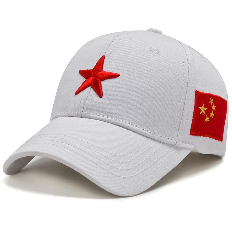 Головные уборы патриотические мужские и женские военные шляпы весенние и осенние бейсболки красные китайские вышитые кепки летние солнцезащитные шляпы солнцезащитные шляпы