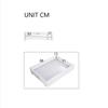 House bed with 2 drawers, single bed, daybed, children's bed with 2 windows, frame made of pine, MDF, white (200x90cm)