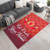 Manchester Personalized Text Carpet Suitable for Entryway Kitchen Playrooms Outdoor Anti-slip Rug Decorate Offices Best for Christmas