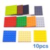 10 шт. Конструктор DIY Тонкие Фигурные Кирпичики 6x6 Точек 12 Цветов Образовательный Творческий Совместимый с Фирменными Игрушками для Детей 3958
