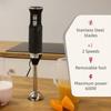 Elegance Mixeur Plongeant, Pied Mélangeur Amovible, Lames en Acier Inoxydable Briebe HB1173BLK 600W Noir 04155