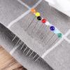DIY Fashion Bead Glass Head Colored Stitch Safety Pin Sewing Needles Knitting Pin Dressmaking Pins