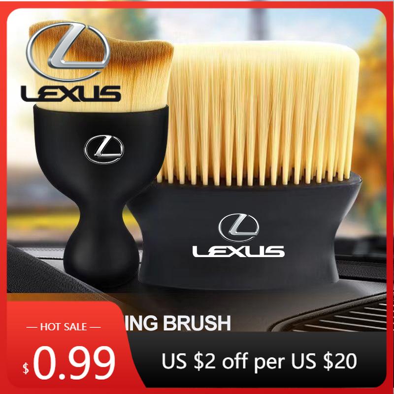 Interior Stickers Car Interior Cleaning Soft Brush Tool Dust Remover For Lexus LS400 RX330 Ct200h RX400h ES350 GS300 GX470 LX570KT6