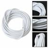 5M White Window Net Curtain Wire Cord Cable With 6 Hook And Eye