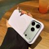 Стильный и прочный чехол для iPhone 16 Promax: Зеркальный чехол с волнистым узором из страз, приятный на ощупь, противоударный для iPhone 17