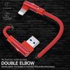 1 2 3 M 90 Degree USB Data Charger Cable For iPhone 11 12 13 14 PRO Xs Max Xr X 8 7 6 6S Plus 5 5S SE2020 iPad Cord Origin Mobile Phone Long Short