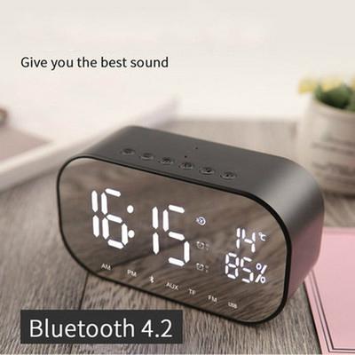 S2 Будильник Аудио Беспроводной Bluetooth Сабвуфер Новый Креативный Прикроватный Динамик Стерео