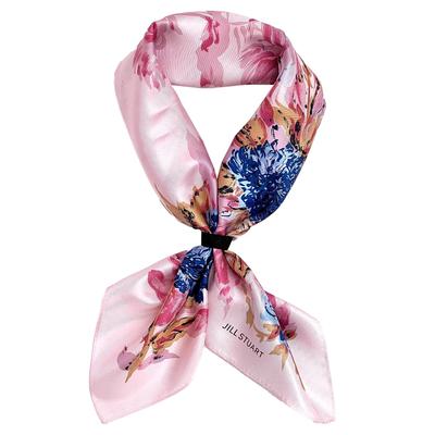 JILL STUART Женский шелковый платок с принтом, маленький, 50109007, Синий, Прибл. 58 см Ширина x 58 см Длина