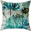 Oil painting floral elegant ginkgo Doublesided Printed pillow cover Short plush Suitable living rooms sofas throw cushion cover