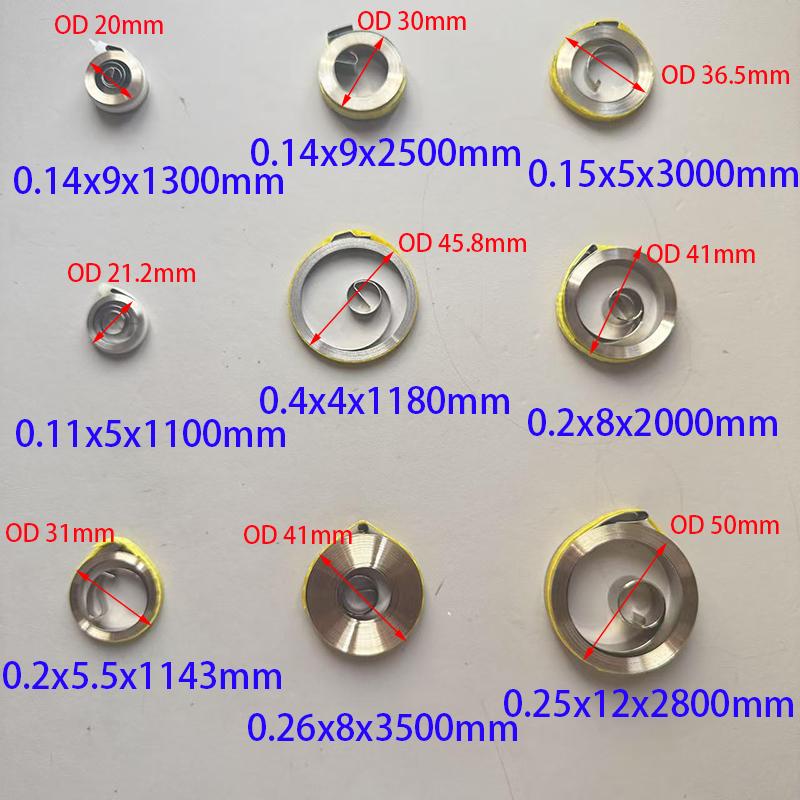0.11--0.4mm Thickness Stainless Steel Flat Wire Coil Spring Constant Force Springs Electronic return spring